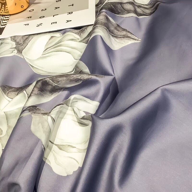 Set Chăn Ga Gối Lụa Tencel 60s In Hoa TCL60H5