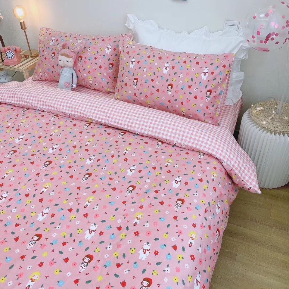 SET CHĂN GA GỐI COTTON VITAGE 12