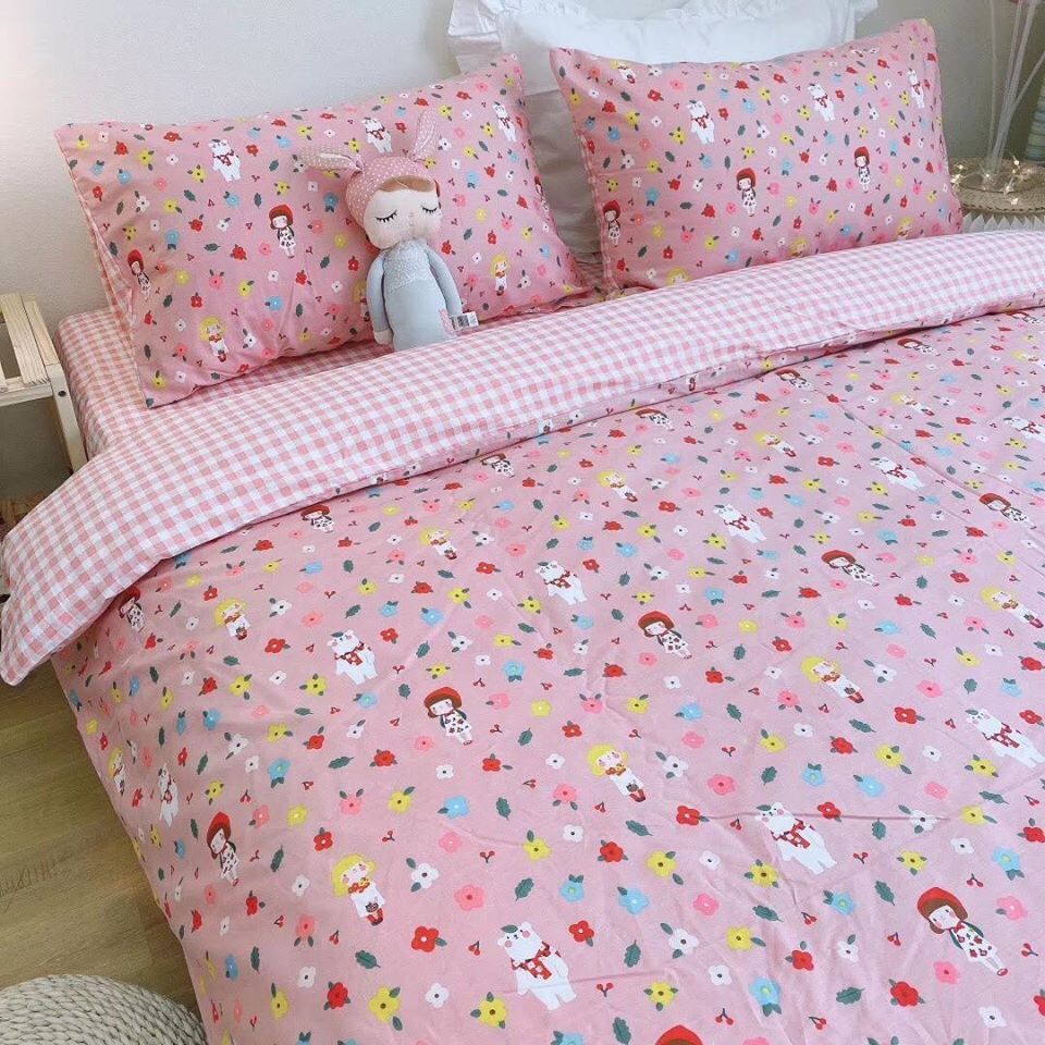 SET CHĂN GA GỐI COTTON VITAGE 12