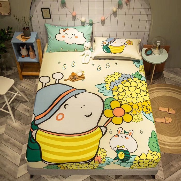Set Ga Gối Cotton 3D Cho Bé