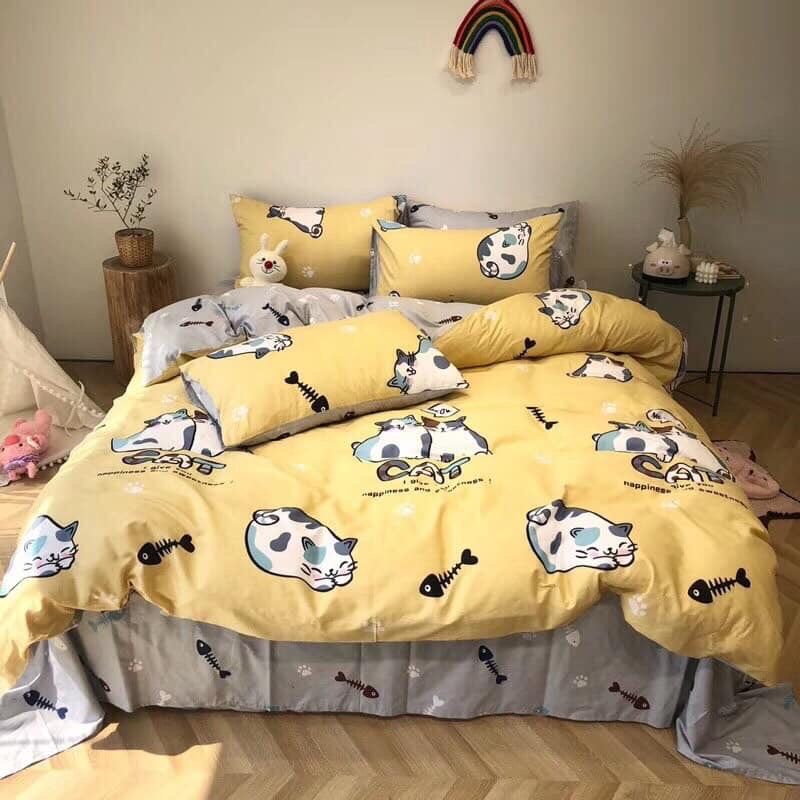 SET CHĂN GA GỐI COTTON VINTAGE 5