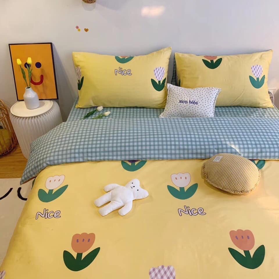 SET CHĂN GA GỐI COTTON VINTAGE 8