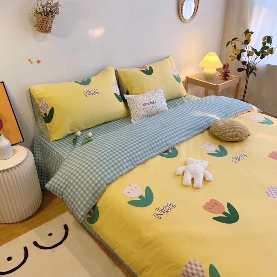 SET CHĂN GA GỐI COTTON VINTAGE 8