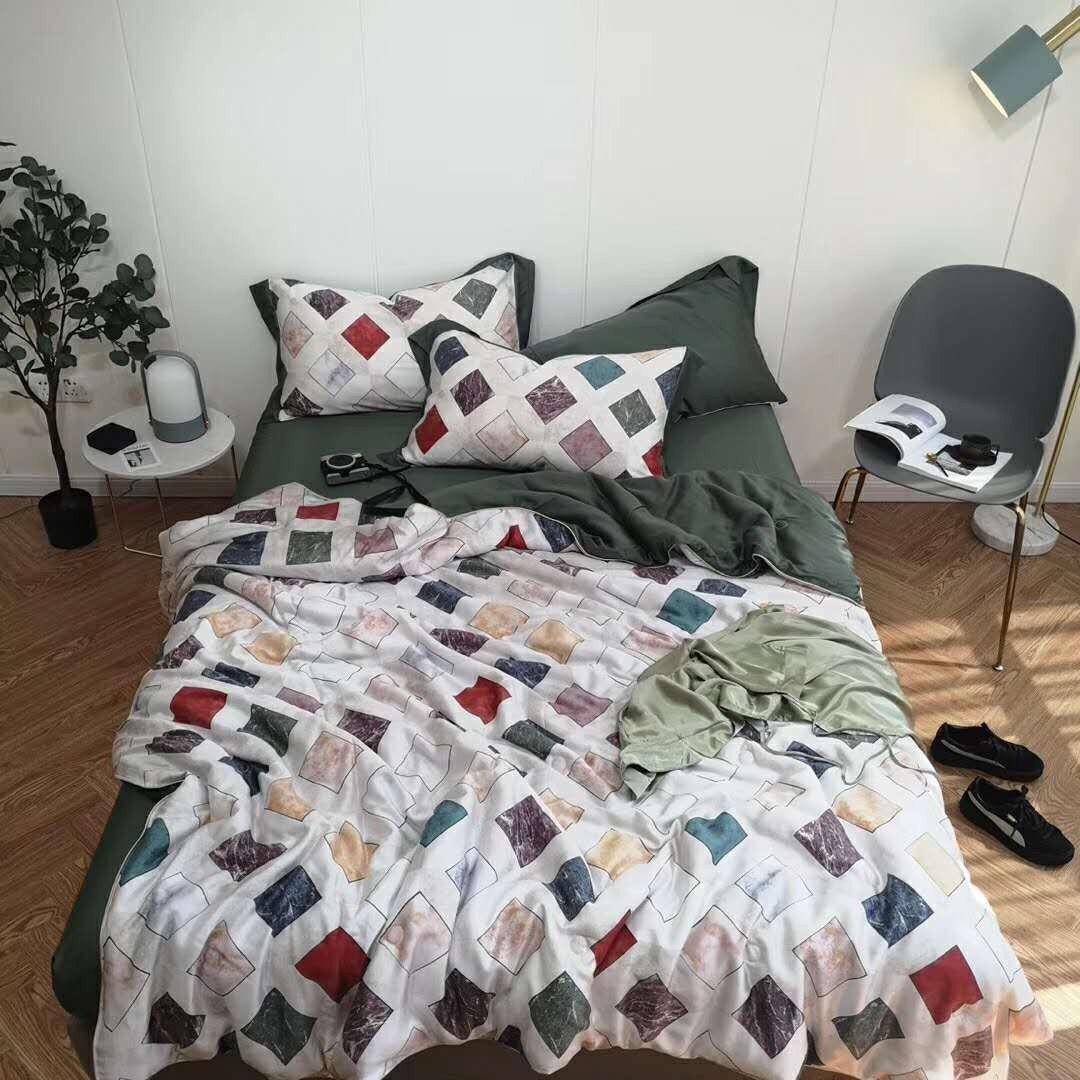 Set Chăn Ga Tencel Trần Bông 80S