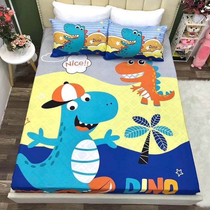 Set Ga Gối Cotton 3D Cho Bé (Bé Trai)