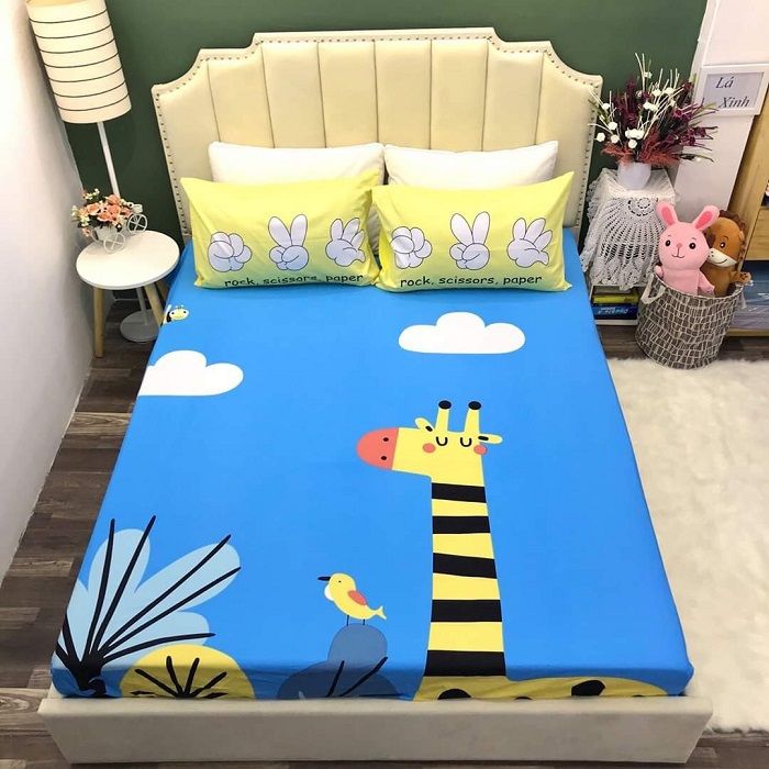 Set Ga Gối Cotton 3D Cho Bé (Bé Trai)