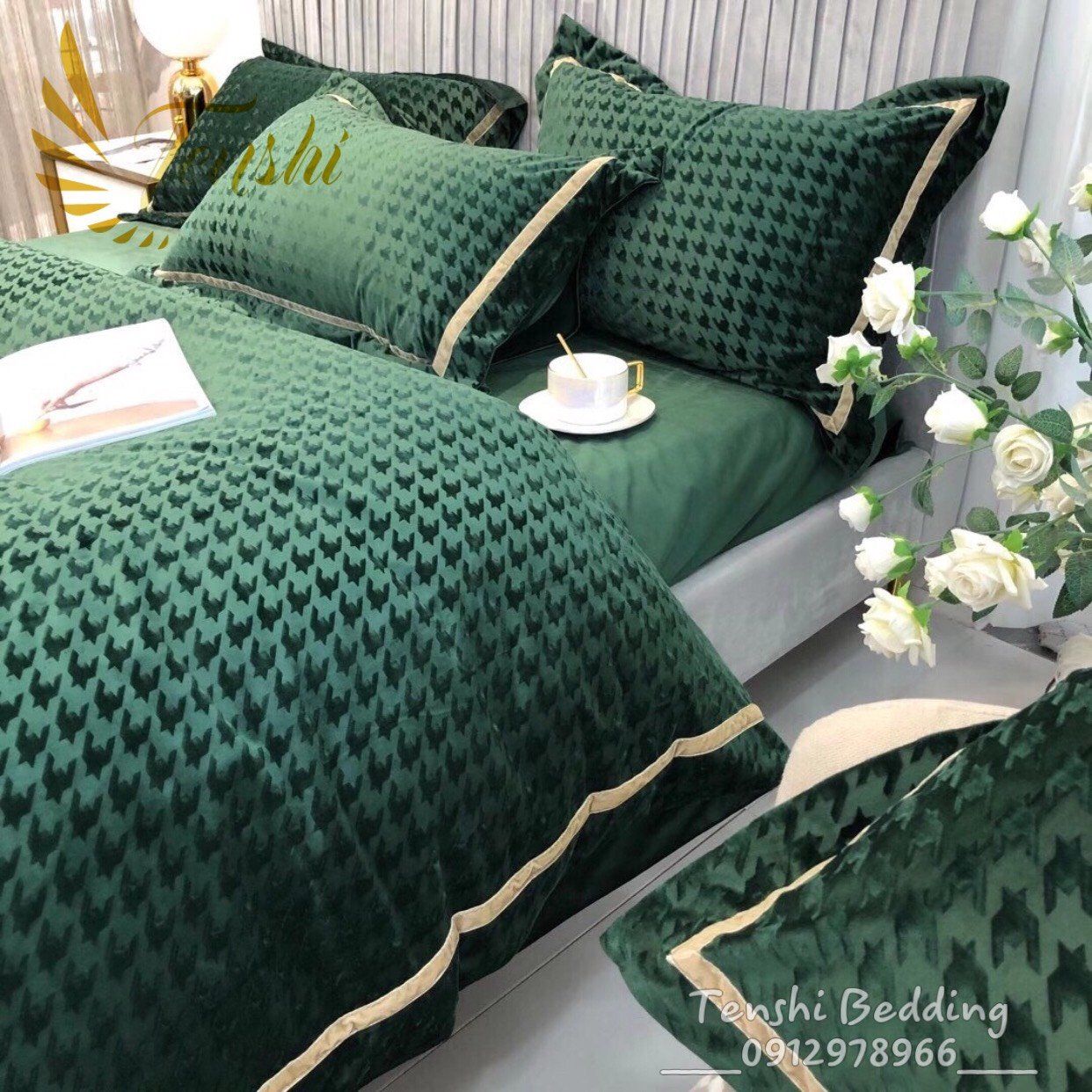 Set Chăn Ga Nỉ Tuyết Roma 5d