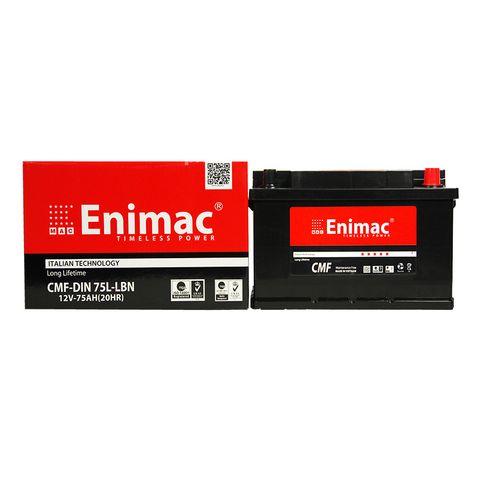 Ắc quy Enimac DIN75L-LBN (DIN LB3) 12V 75AH