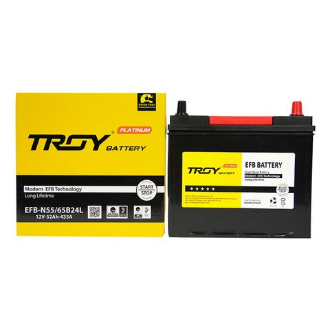 Ắc quy Troy EFB N55/65B24L 12V 52AH