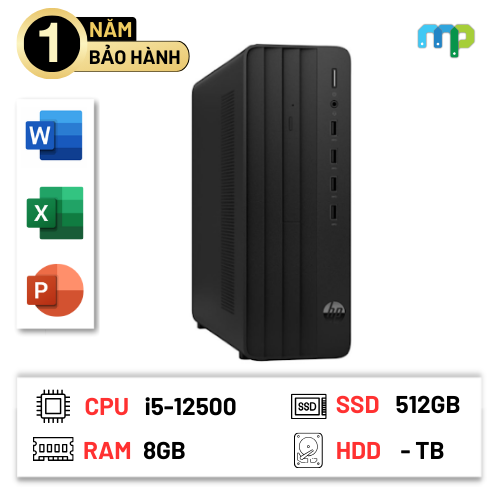 Máy bộ HP 280 Pro G9 SFF (i5-12500/ 8GB/ 512GB SSD/ W11SL/ ĐEN) 72K93PA