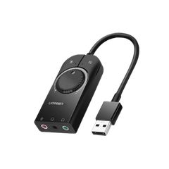 Bộ chuyển đổi USB 2.0 ra âm thanh 3.5mm (1 mic + 2 tai nghe ) Ugreen 40964