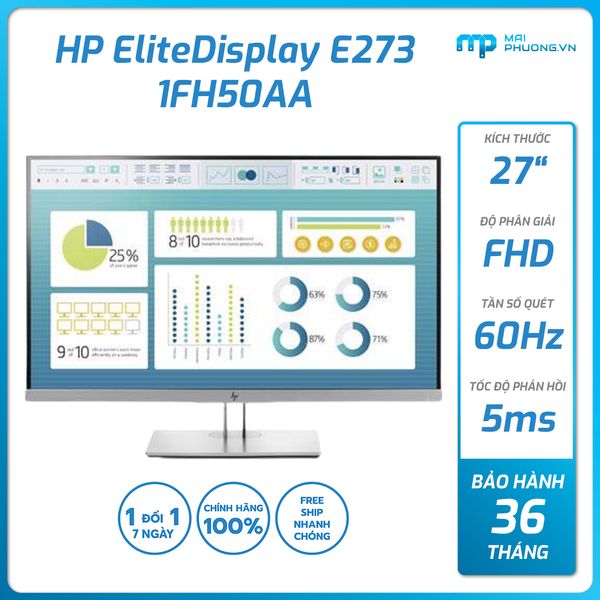 Màn Hình HP Elite 27 inch  E273 1FH50AA