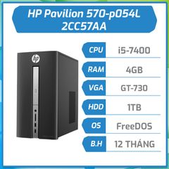 Máy bộ hãng HP Pavilion 570-p054L i5-7400/4GB/1TB/DVDRW/GT730-2GB 2CC57AA