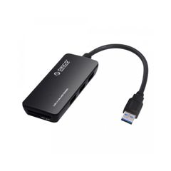 Bộ Chia USB Orico H3TS-U2 (Từ 1 Ra 3 cổng chuẩn 2.0, Đọc Thẻ nhớ TF/SD) Đen