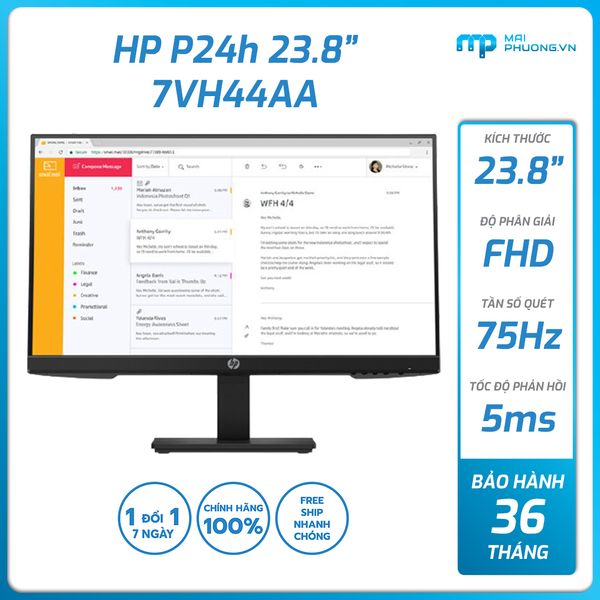 Màn hình HP P24h 7VH44AA 24 inch FHD IPS