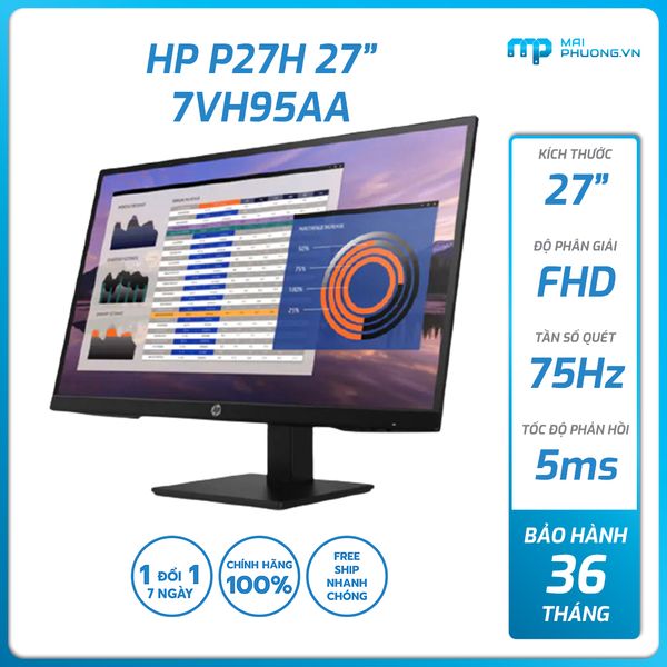 Màn hình HP P27H 27 inch 7VH95AA IPS