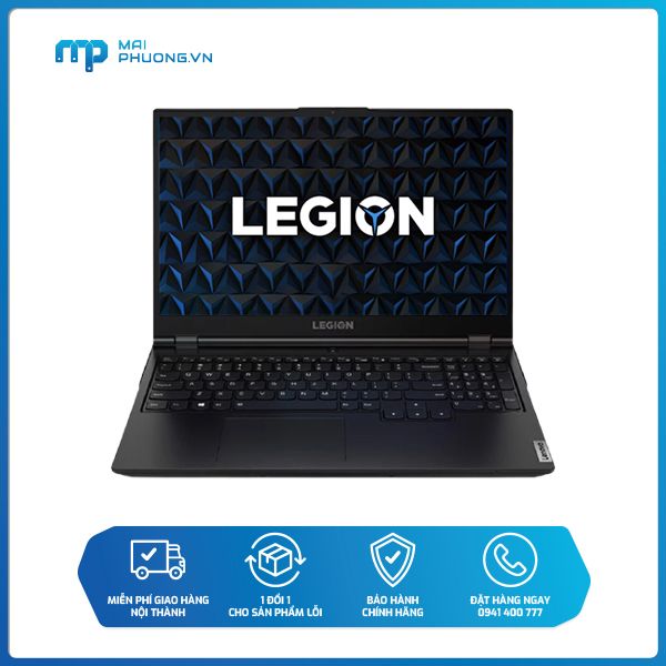 Laptop Lenovo Legion 5-15IMH05 (82AU004YVN) (i7 10750H/8GB RAM/512GB SSD/15.6 FHD/GTX1650 4G/Win/Đen