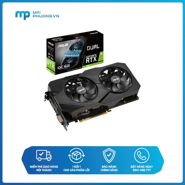 Card Màn Hình Asus DUAL - RTX2060 - O6G - EVO