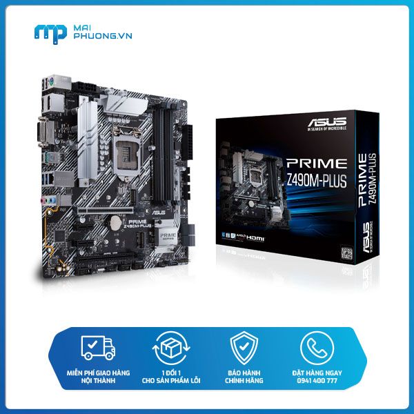 Bo mạch chủ Asus PRIME Z490M-PLUS