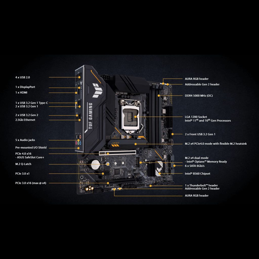 Bo mạch chủ Asus TUF GAMING B560M-PLUS