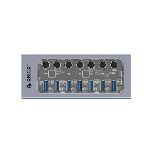 Bộ chia USB HUB 7 cổng USB 3.0 Orico AT2U3-7AB-GY