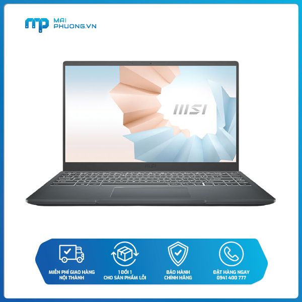 Laptop MSI Modern 14 (i3-10110U/8GB/256GB/Win10 Home) B10MW 635VN