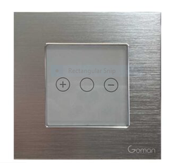 Công tắc đèn WIFI mặt nhôm 2 nút GOMAN GM-W2G86-222S/G