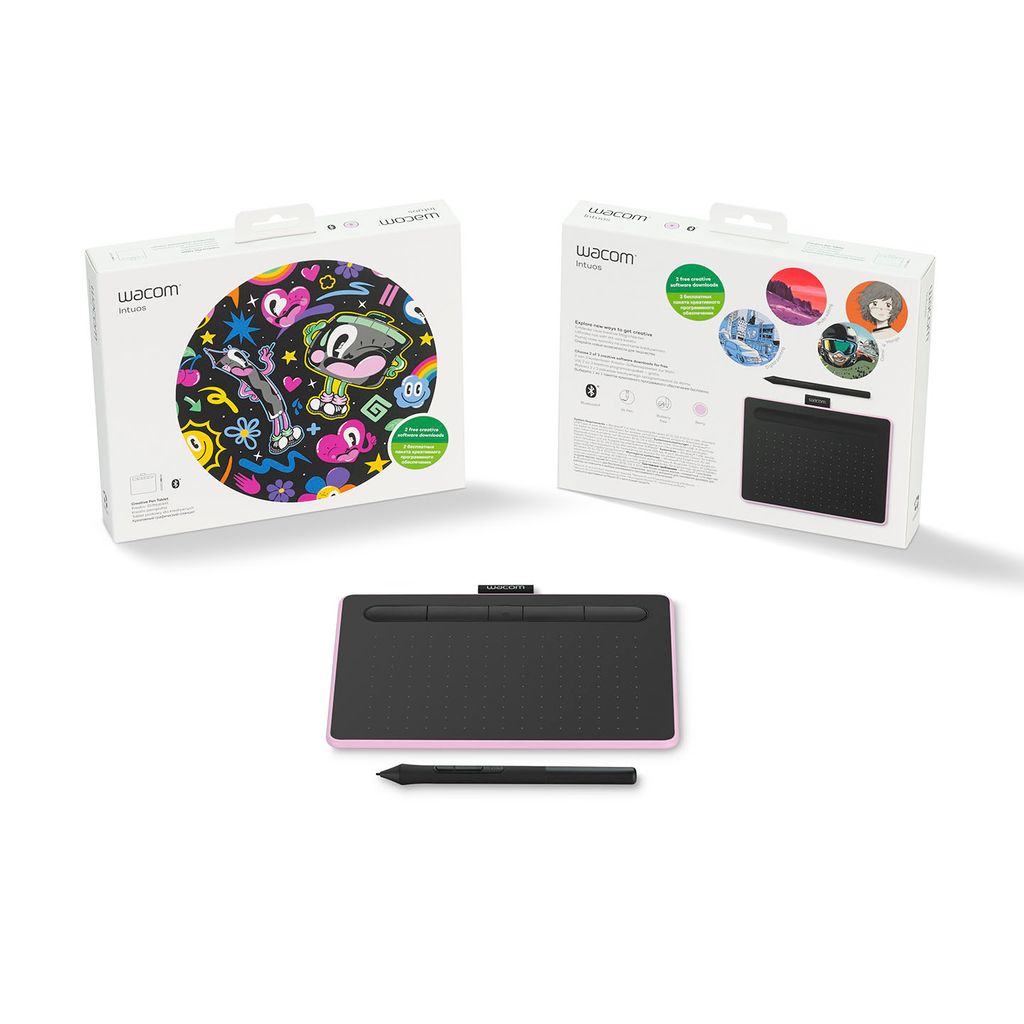 Bảng vẽ Wacom Intuos S (Bluetooth, Pink) CTL-4100WL/P