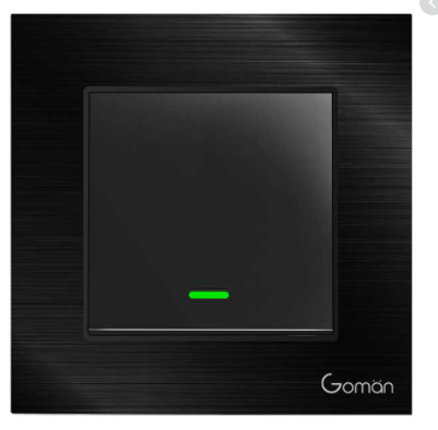 Công tắc đèn Zigbee mặt nhôm 1 nút GOMAN GM-Z1G86-311B