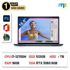 Laptop Dell Inspiron 16 Plus 7620 (i7-12700H/ 16GB/ 512GB SSD/ RTX 3060 6GB/ 16.0