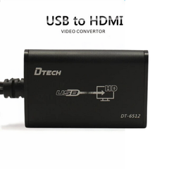 Cáp Chuyển Usb To Hdmi Dtech Dt-6512