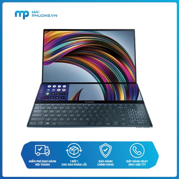 Laptop ASUS UX581G ( i7-9750H/32GB/1TB/15.6"UHD/XANH/Win10 ) H2029T