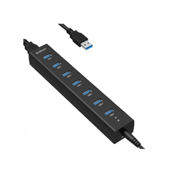 Bộ chia USB HUB 7 cổng USB 3.0 Orico H7013-U3-AD-BK