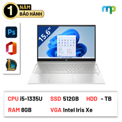 Laptop HP Pavilion 15-eg3095TU (i5-1335U/ 8GB/ 512GB SSD/ 15.6''FHD/ W11SL/ Bạc) 8C5L6PA