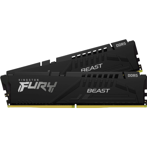 Bộ nhớ trong RAM Kingston Fury Beast 32GB (2x16GB) DDR5 4800MHz (KF548C38BBK2-32)