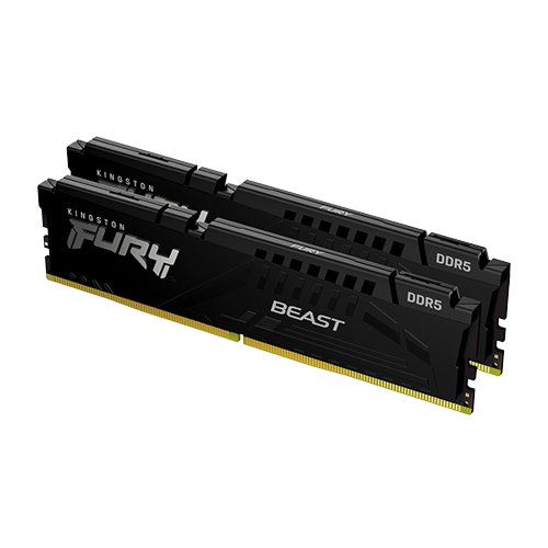 Bộ nhớ trong RAM Kingston Fury Beast 32GB (2x16GB) DDR5 4800MHz (KF548C38BBK2-32)