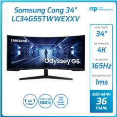 Màn hình cong SAMSUNG 34 inch 165Hz LC34G55TWWEXXV