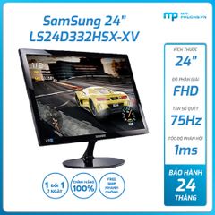 Màn hình Samsung 24 inch 1920x1080/16:9/75Hz/1ms/1xHDMI/1xVGA/D-sub LS24D332HSX/XV