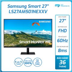 Màn hình Smart monitor Samsung 27 inch/FHD/VA/60Hz LS27AM501NEXXV