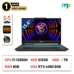 Laptop MSI Cyborg 15 A12VF-267VN (i7-12650H/ 8GB/ 512GB SSD/ RTX 4060 8GB/ 15.6