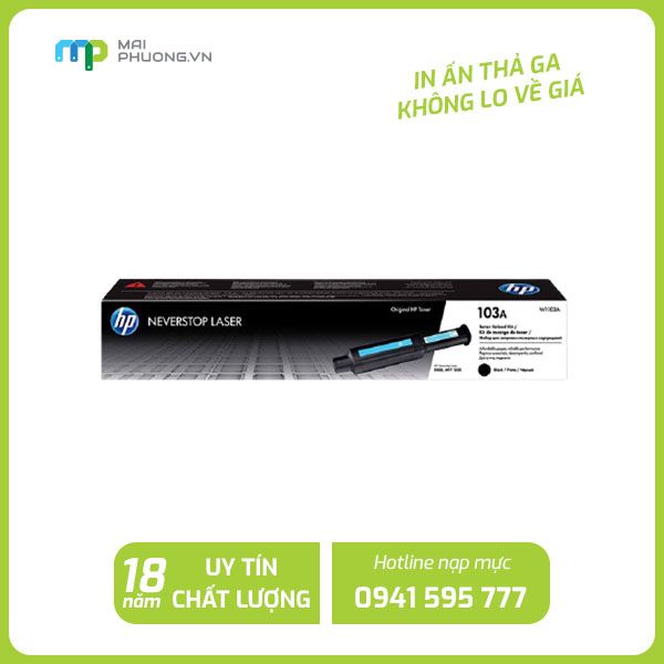 Mực in Laser HP 103A Black Neverstop 2500pages_W1103A