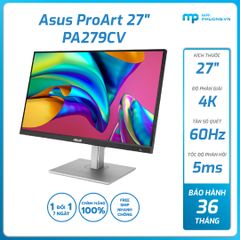 Màn hình Asus ProArt 27 inch PA279CV (27inch/4k/IPS/60hz/5ms/HDMI+DP+USB-C+Audio/Loa)