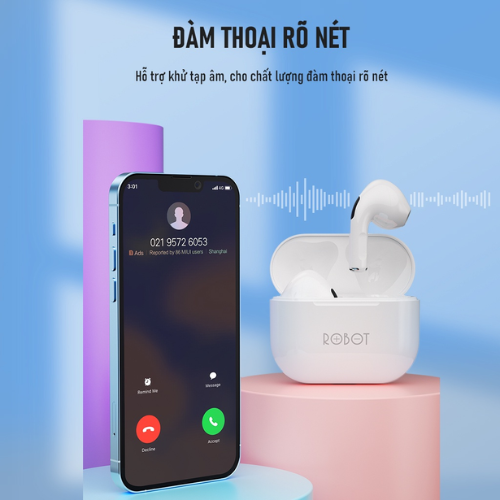 Tai Nghe Bluetooth ROBOT Airbuds T50S