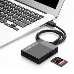 Đầu đọc thẻ USB 3.0 đa năng CF, SD, TF, MS dài 0.5m Ugreen 30333