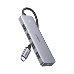 Bộ chia Hub USB Type-C 3.0 4 cổng Ugreen 70336 ( màu xám)