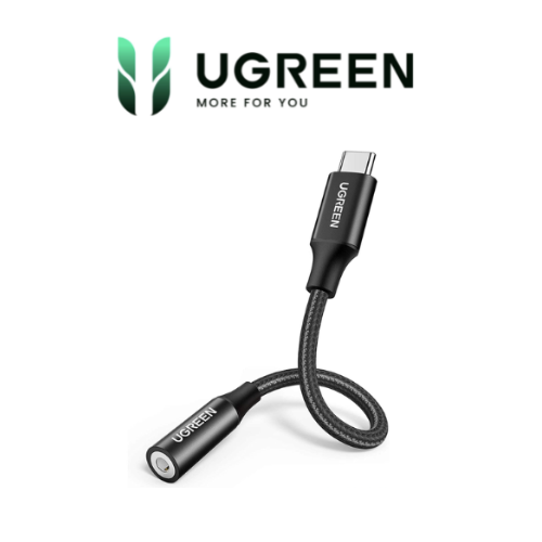 Bộ chuyển âm thanh USB-C ra 3.5mm màu đen Ugreen 70858