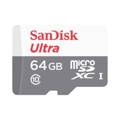 Thẻ Nhớ micro SD 64Gb Sandisk  ultra (SDSQUNR-064G-GN3MN Ultra) 100MB/s