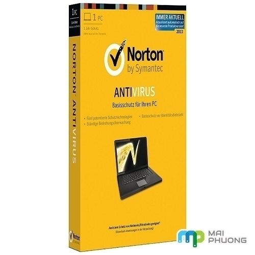 Phần Mềm Diệt Virus Norton Antivirus 2013 - 1User