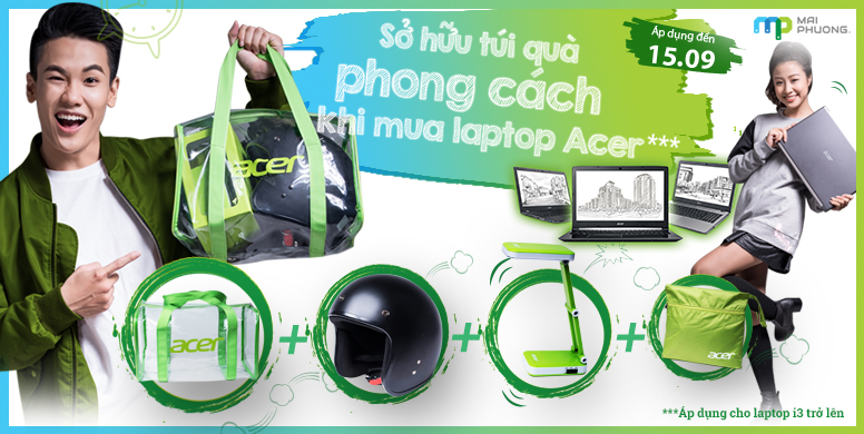 Bộ quà tặng 4 món vô cùng hấp dẫn từ Acer