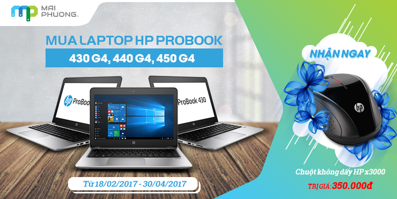 Khuyến mãi Mai Phương Mua laptop HP tặng Chuột không dây HP X3000 